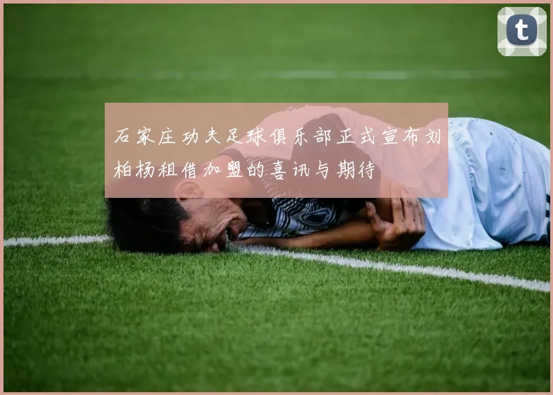 石家庄功夫足球俱乐部正式宣布刘柏杨租借加盟的喜讯与期待